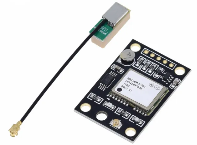 GPS-modul GY-NEO6MV2 med antenn för Arduino