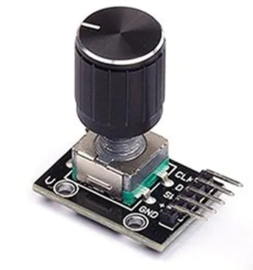Rotary Encoder HW-040 med aluminiumkåpa för Arduino