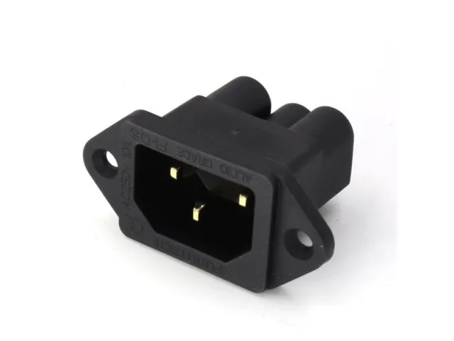 250AC 10A inbyggnadsuttag 3-poligt IEC320 C13