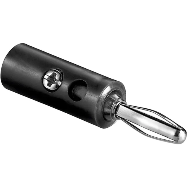 Banankontakt 4mm Svart