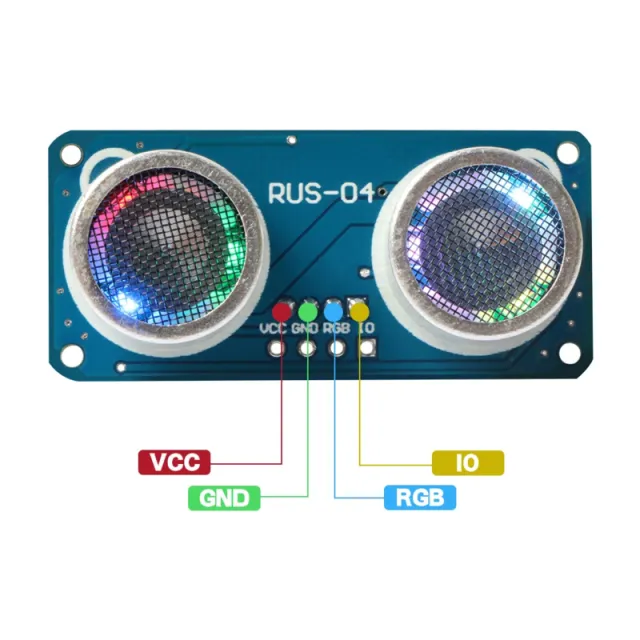 RUS-04 Ultraljudsavståndssensor med integrerad RGB LED