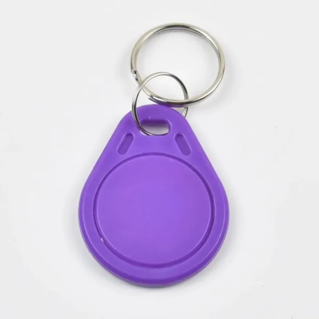 Lila | RFID Tag nyckelring droppe | 13,56Mhz | 1K S50 | Mifare Classic