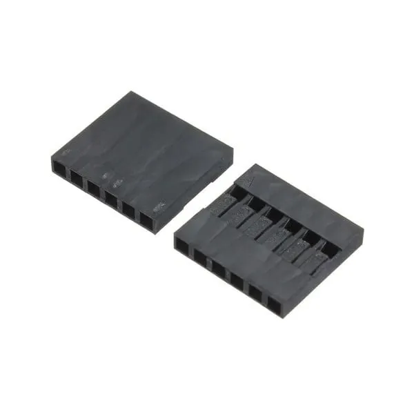 6P Dupont plastikhölje stiftkontakt 2.54mm