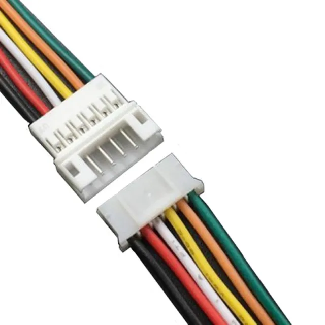 Micro JST PH 6-polig pigtail-kontaktset hane hona