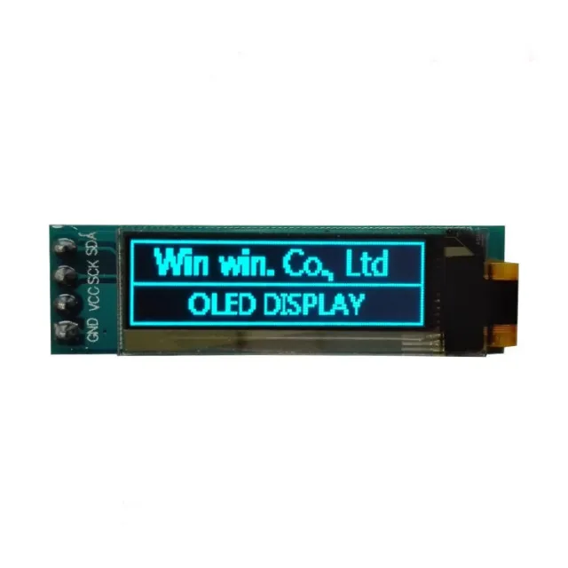 Mini OLED-display blå 0.91 tum 128x32 I2C