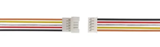 Micro JST PH 5 pins pigtail-kontaktsats hane hona