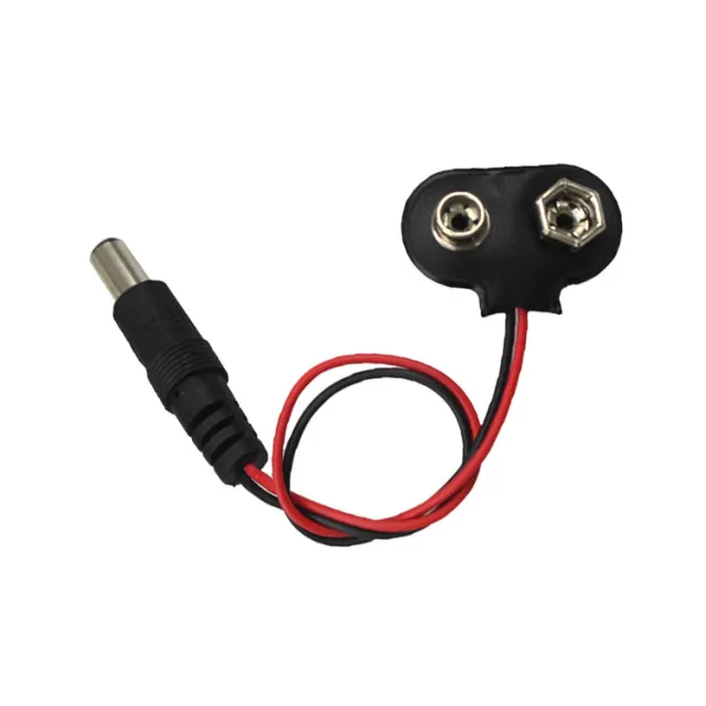 9V batteriklämma med 5.5mm jack