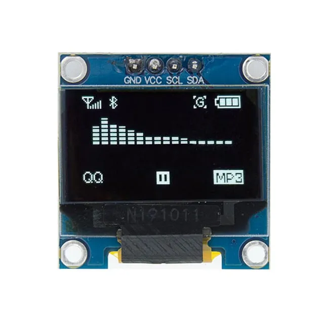 Mini OLED-display vit 0,96 tum 128x64 I2C