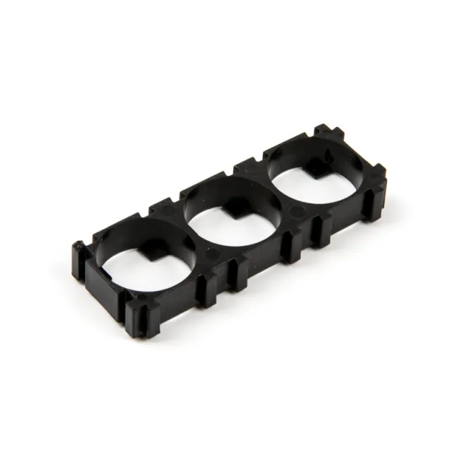 3x 18650 batterihållare med omkopplingsbar klämma