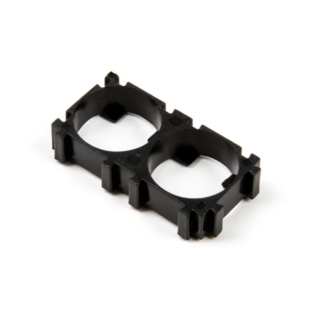2x 18650 batterihållare med omkopplingsbar klämma