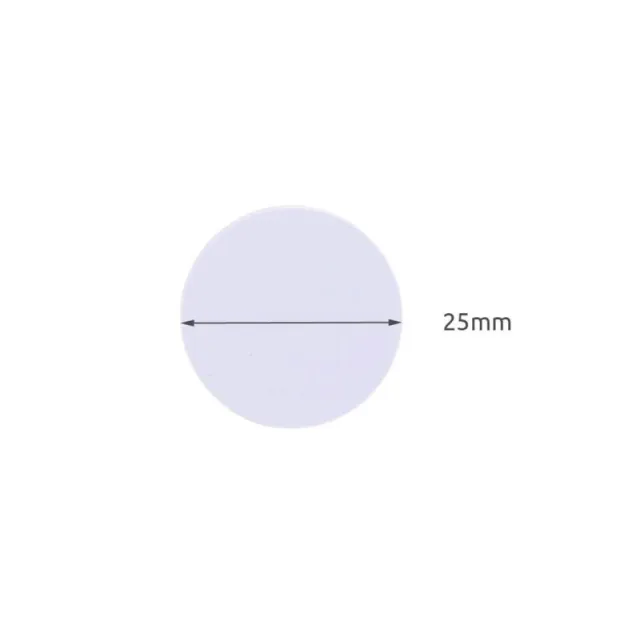 RFID-tag rund mynt | Ntag215 | 13,56Mhz | 1K S50 | Amiibo | Mifare Classic | Vit