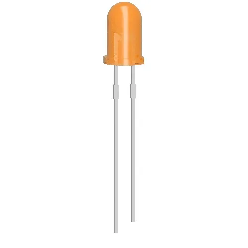 10x LED-diod 5mm Orange 2V