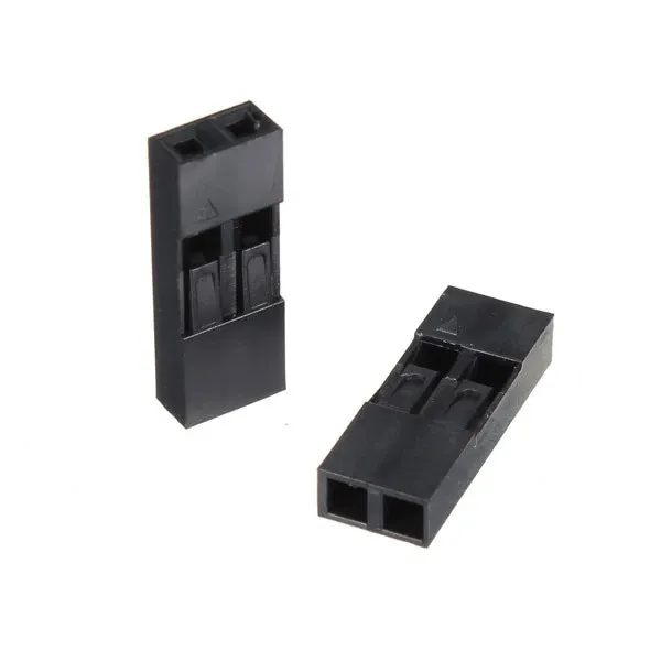 2P Dupont plastkåpa stiftkontakt 2.54mm