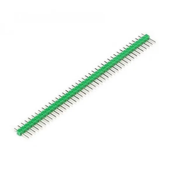 40 Pins header Male 2.54mm Grön