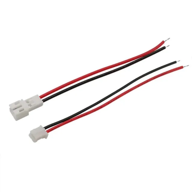 Micro JST PH 2-poligt pigtail-kontaktsats hane hona