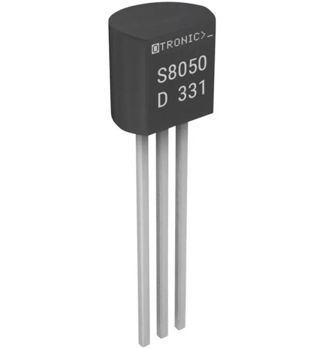NPN-transistor S8050 D331 25V 0.5A 100MHz 1W TO-92