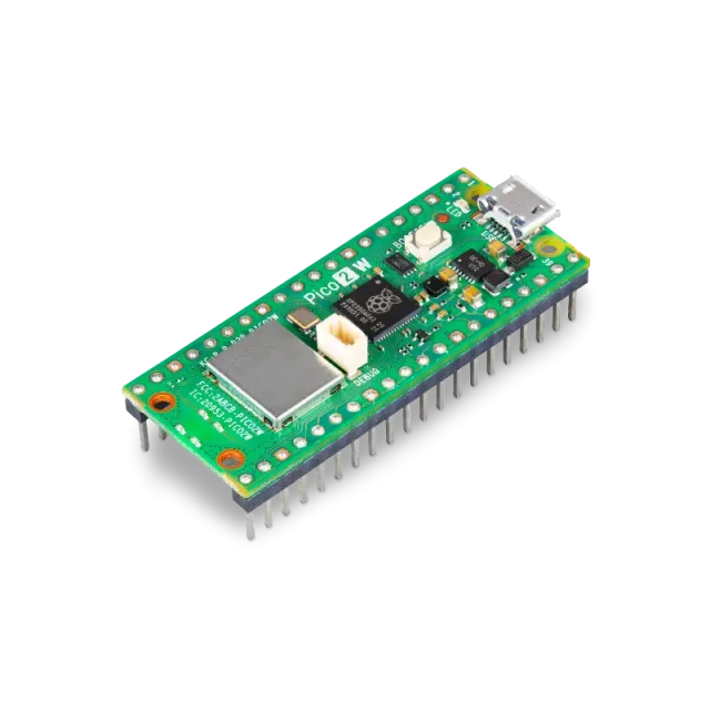 Raspberry Pi Pico 2WH med WiFi och headers förlödda