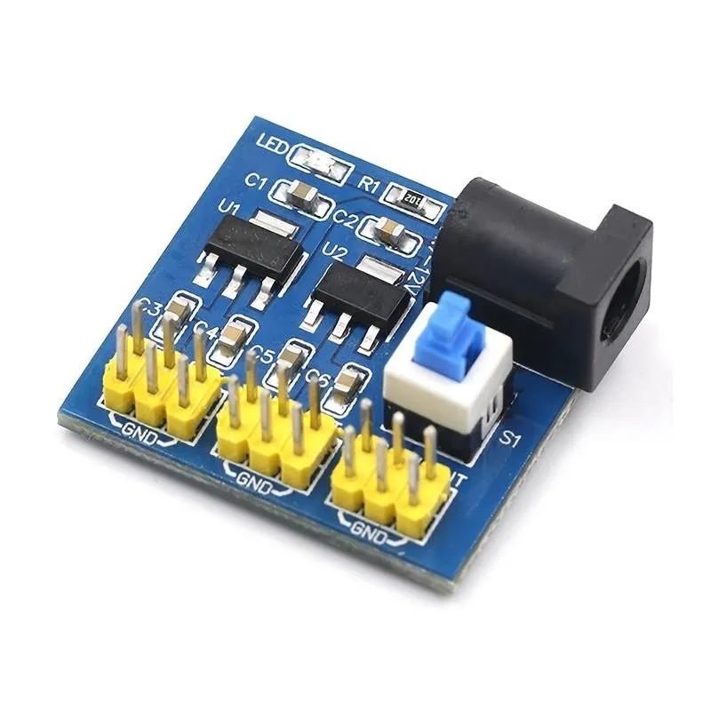 12V till 12V / 5V / 3.3V step-down-modul