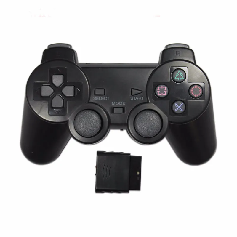PS2 Wireless 2.4Ghz Game Controller inkl. mottagare