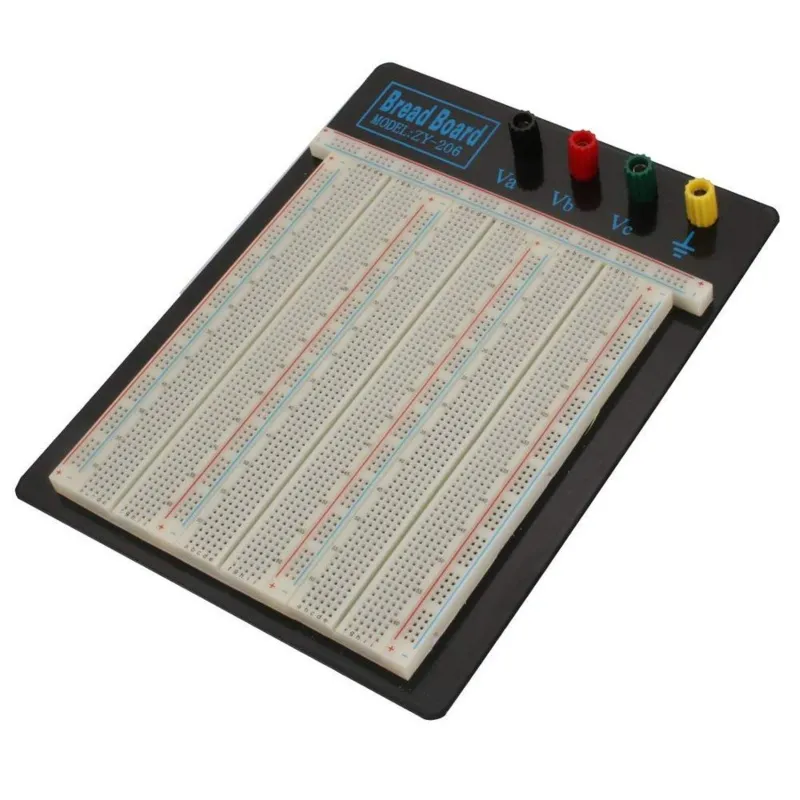 Breadboard, 2390 hål - ZY-206, 4 klämmor