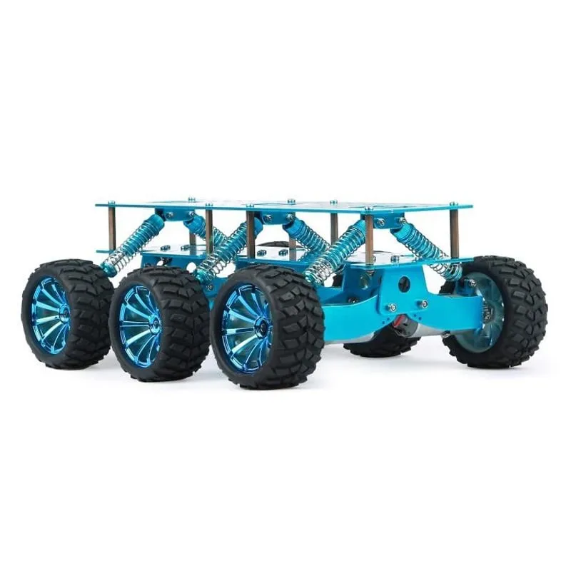 Off-road Chassi med 6-hjulsdrift Blå