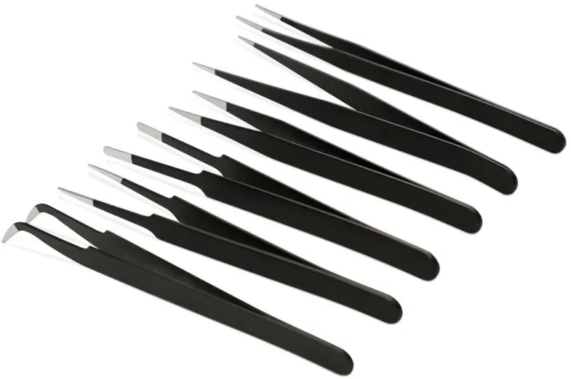 Pincettset antistatisk ESD 6-delad