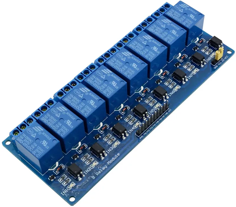 Relämodul 5v Low | 8-kanals