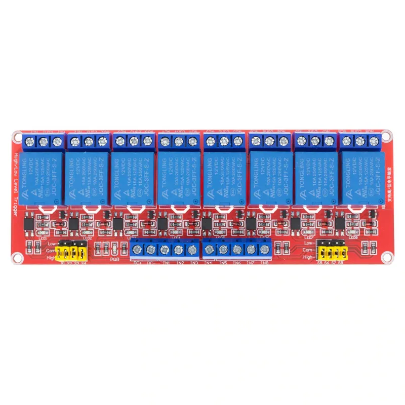 Relämodul 12v | 8-kanals