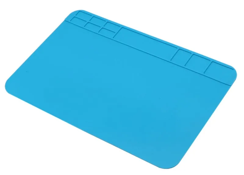 Flexibel lödmatta i silikon 30x20cm blå