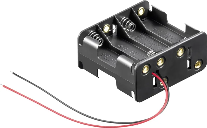 8x AA batterihållare (Back-To-Back 12V)