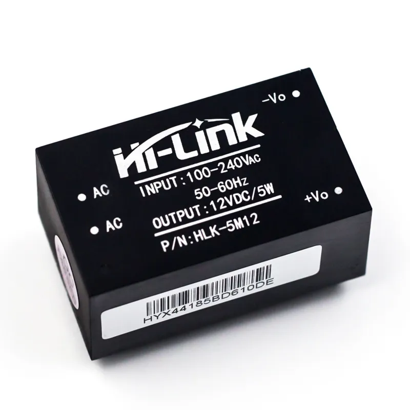 220VAC till 12VDC 0,42A omvandlarmodul HLK-5M12
