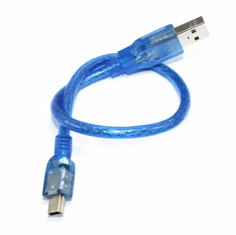 USB-A till Mini-USB-kabel 0.3 meter (För Arduino Nano)