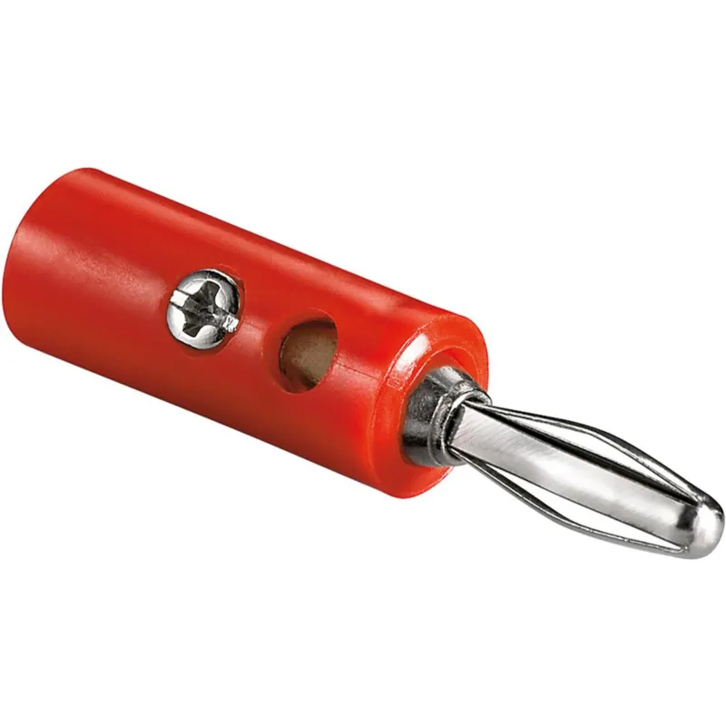 Banankontakt 4mm Röd