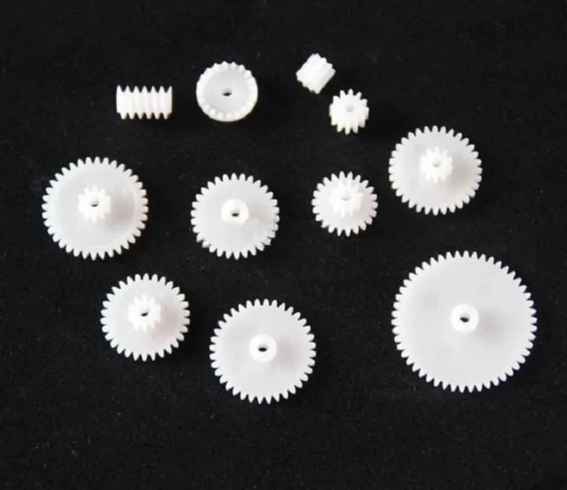 11 sorters plastkugghjul för differentialväxlar DIY för robotik