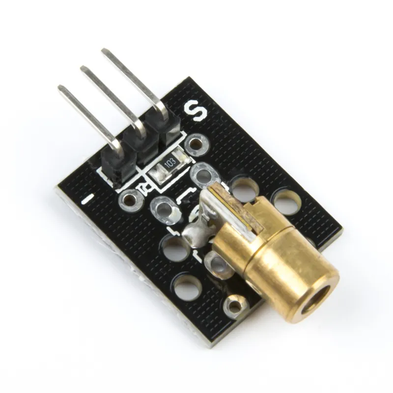 Laserdiod 5V-modul röd laser 650 nm 5 mW kopparhuvud