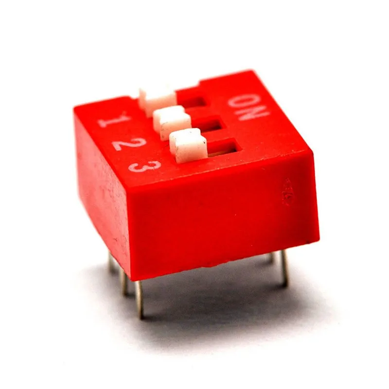 3-polig platt vridknapp 2,54 mm
