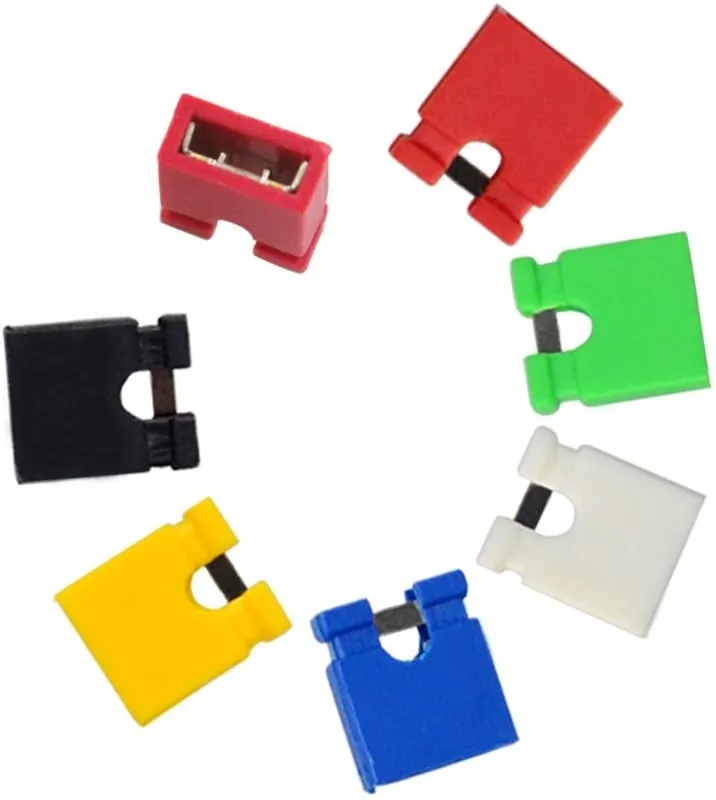Jumper Cap 2 Pins 2,54mm (Vit) för bl.a. Arduino, Esp32 och Raspberry Pi
