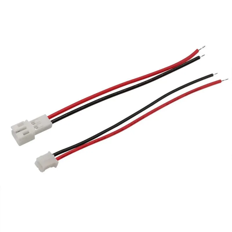 Micro JST PH 2-poligt pigtail-kontaktsats hane hona