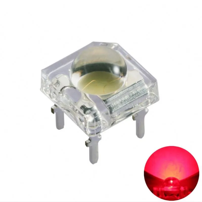 5mm Super Flux Piranha 4pin LED - Röd