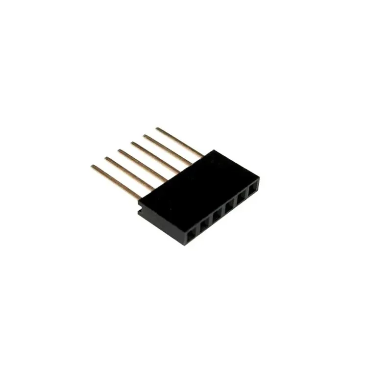 6 Pin Female 11mm hög stapelbar Pin Header Connector