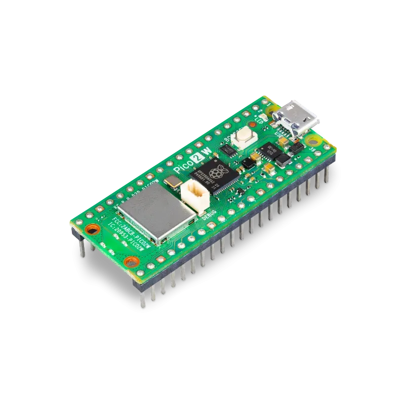 Raspberry Pi Pico 2WH med WiFi och headers förlödda
